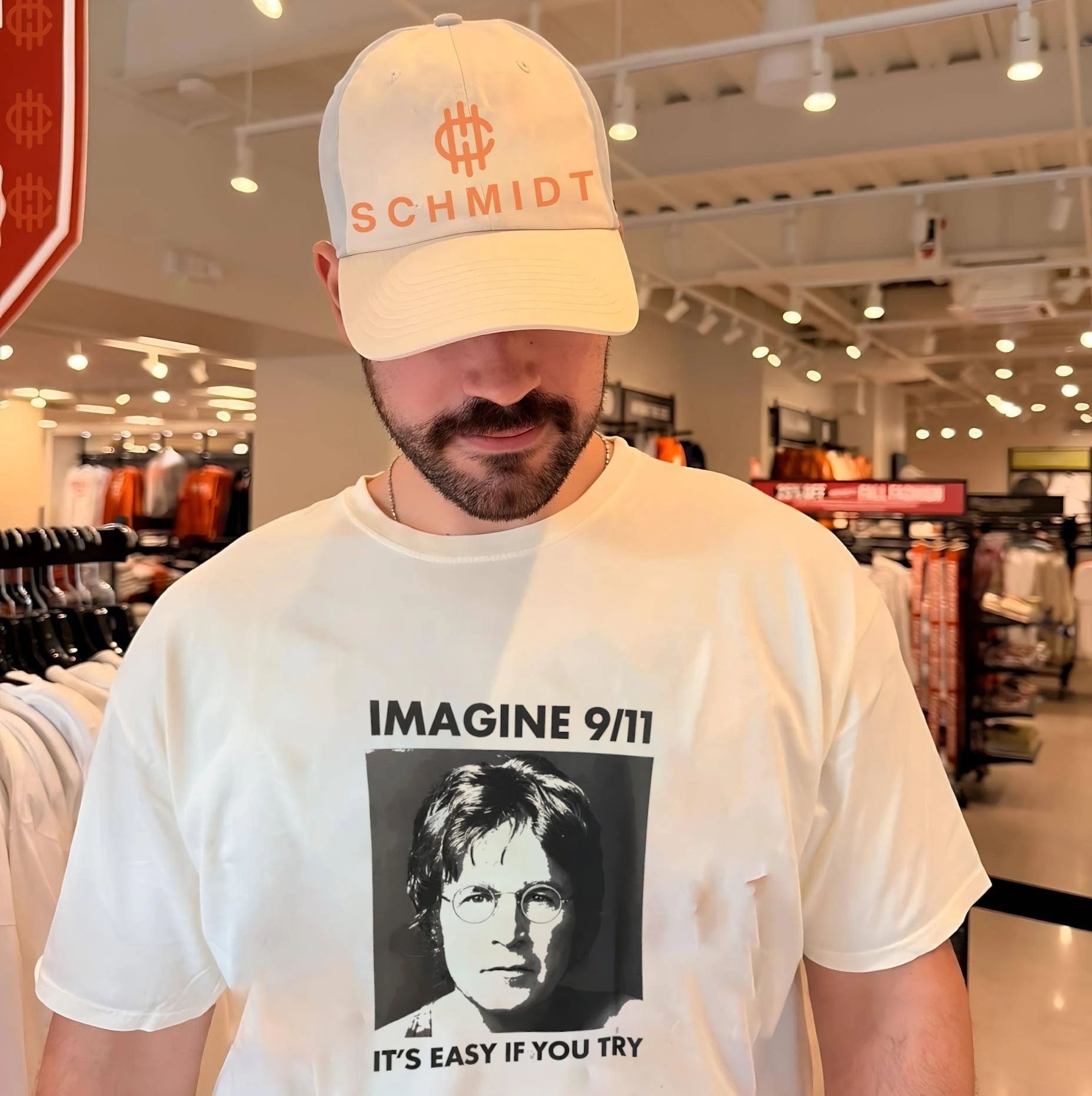 John Lennon imagine 9 11 it’s easy if you try shirt