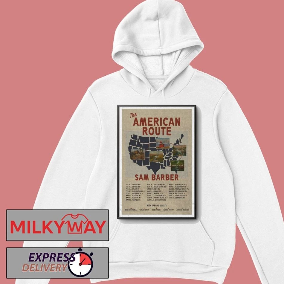 Sam Barber Poster The American Route 2026 shirt