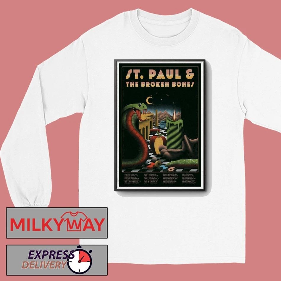Poster St. Paul & The Broken Bones Tour 2026 shirt