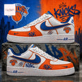 New York Knicks NYK Custom Playoffs Limited Edition Air Force 1 Sneakers