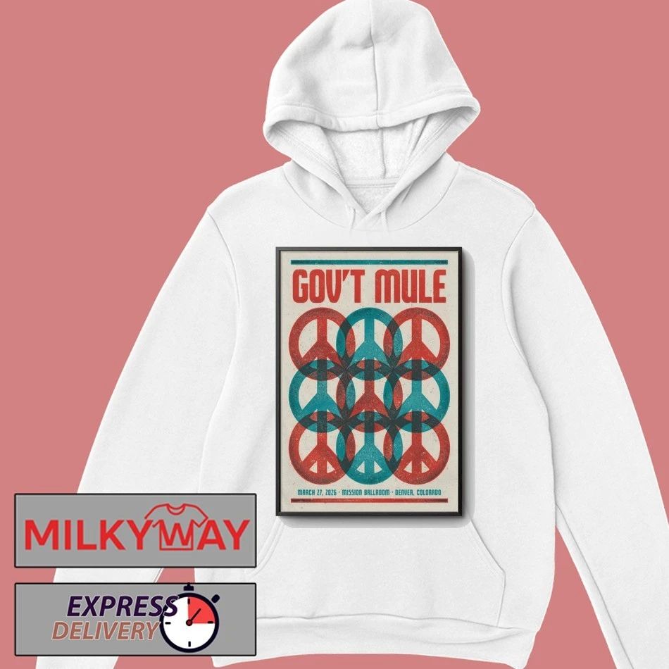 Gov’t Mule March 27 2026 In Denver CO Poster shirt