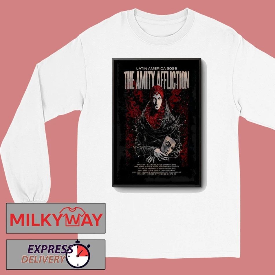 The Amity Affliction 2026 Latin America Tour Poster shirt
