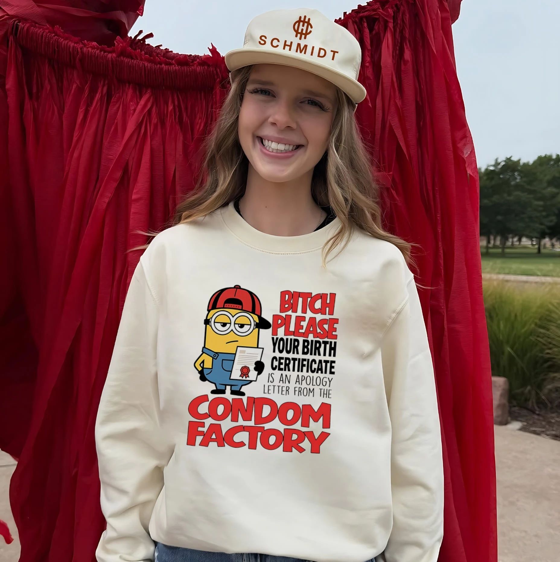 Bitch please your birth certificate is an apology letter from the condom factory Minion shirt