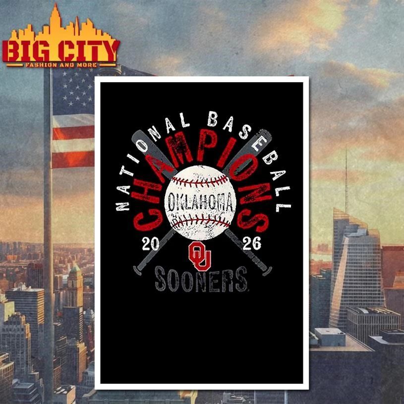 Oklahoma Sooners NCAA Baseball National Champions 2026 shirt