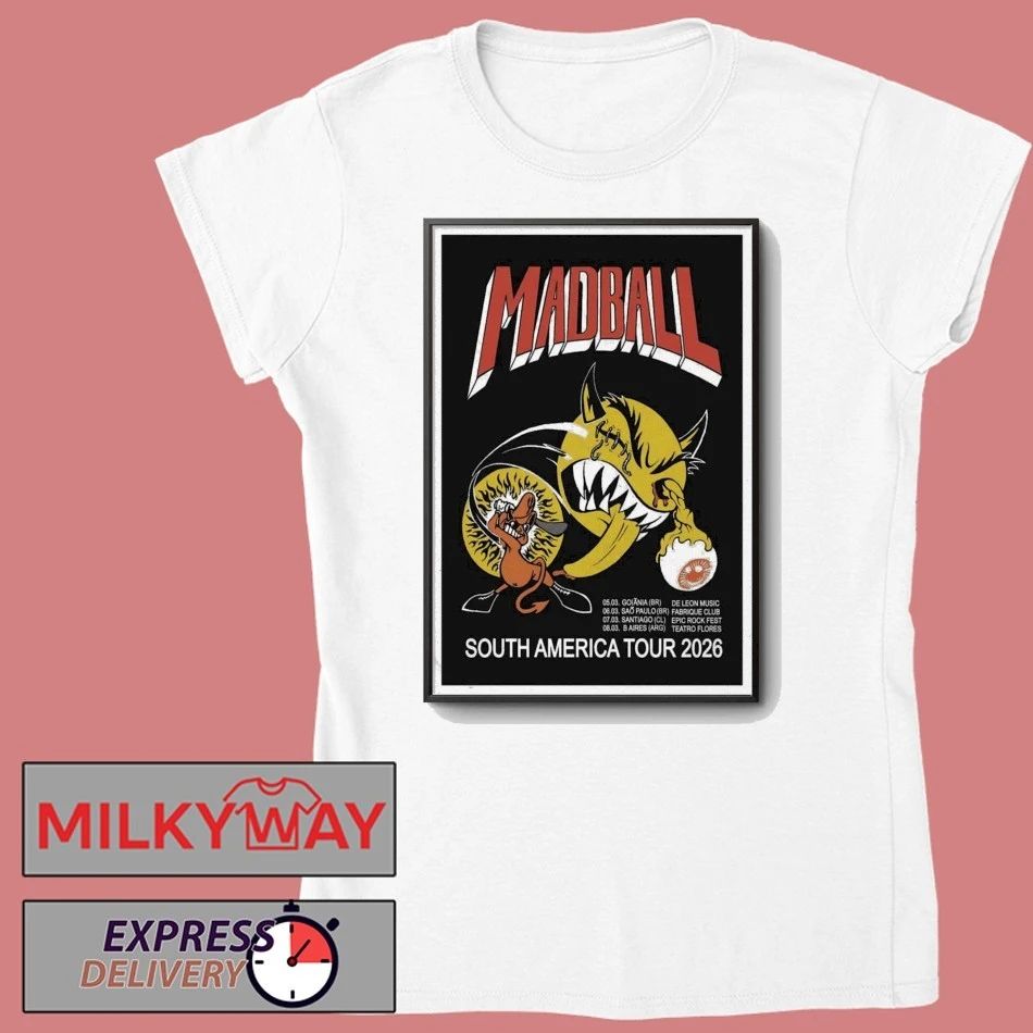 Poster March 2026 Madball South America Tour shirt
