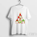 Classic Gnome Christmas Tree Lights Holiday T Shirts