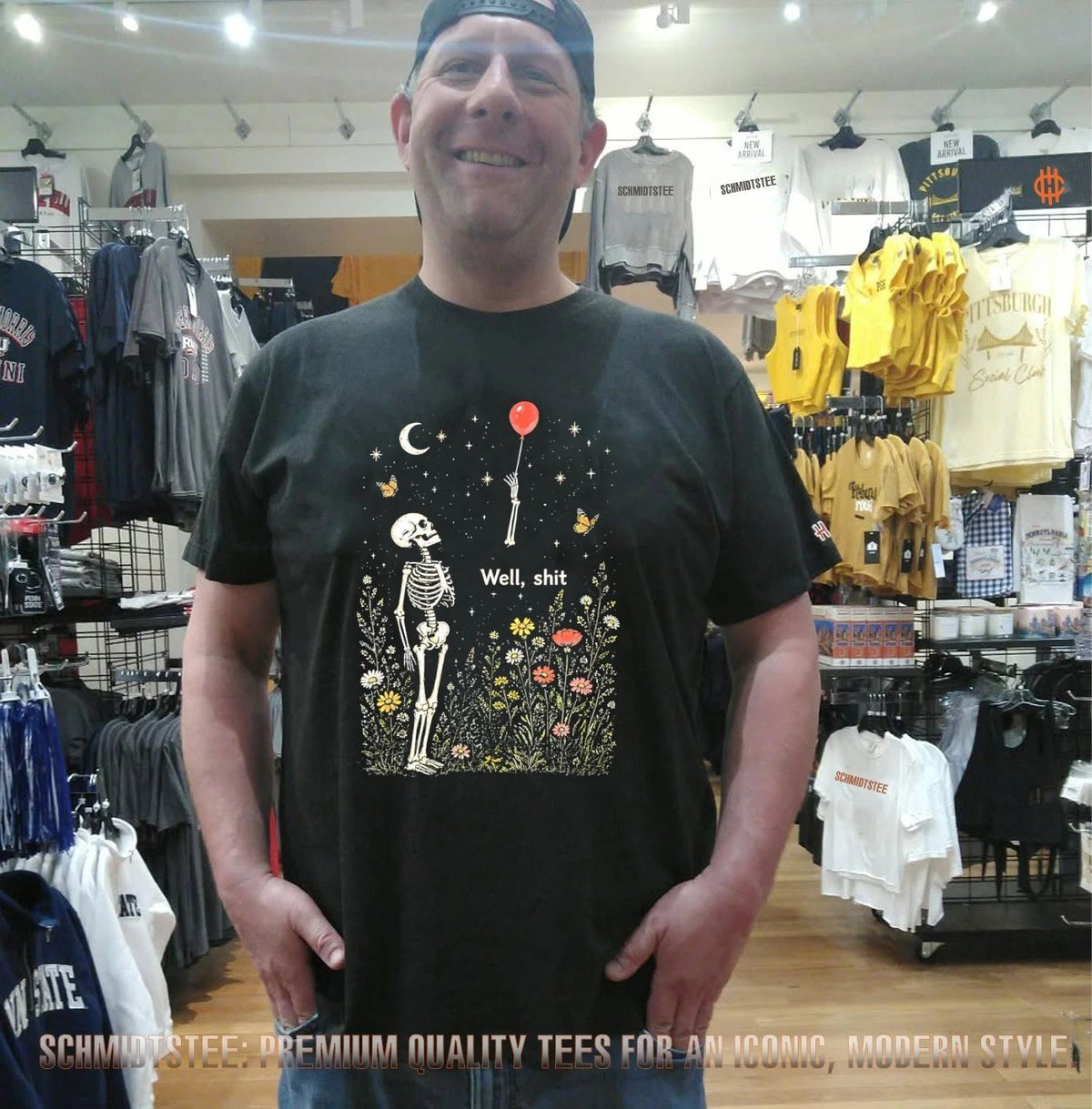 Skeleton with balloon well shit Halloween shirt
