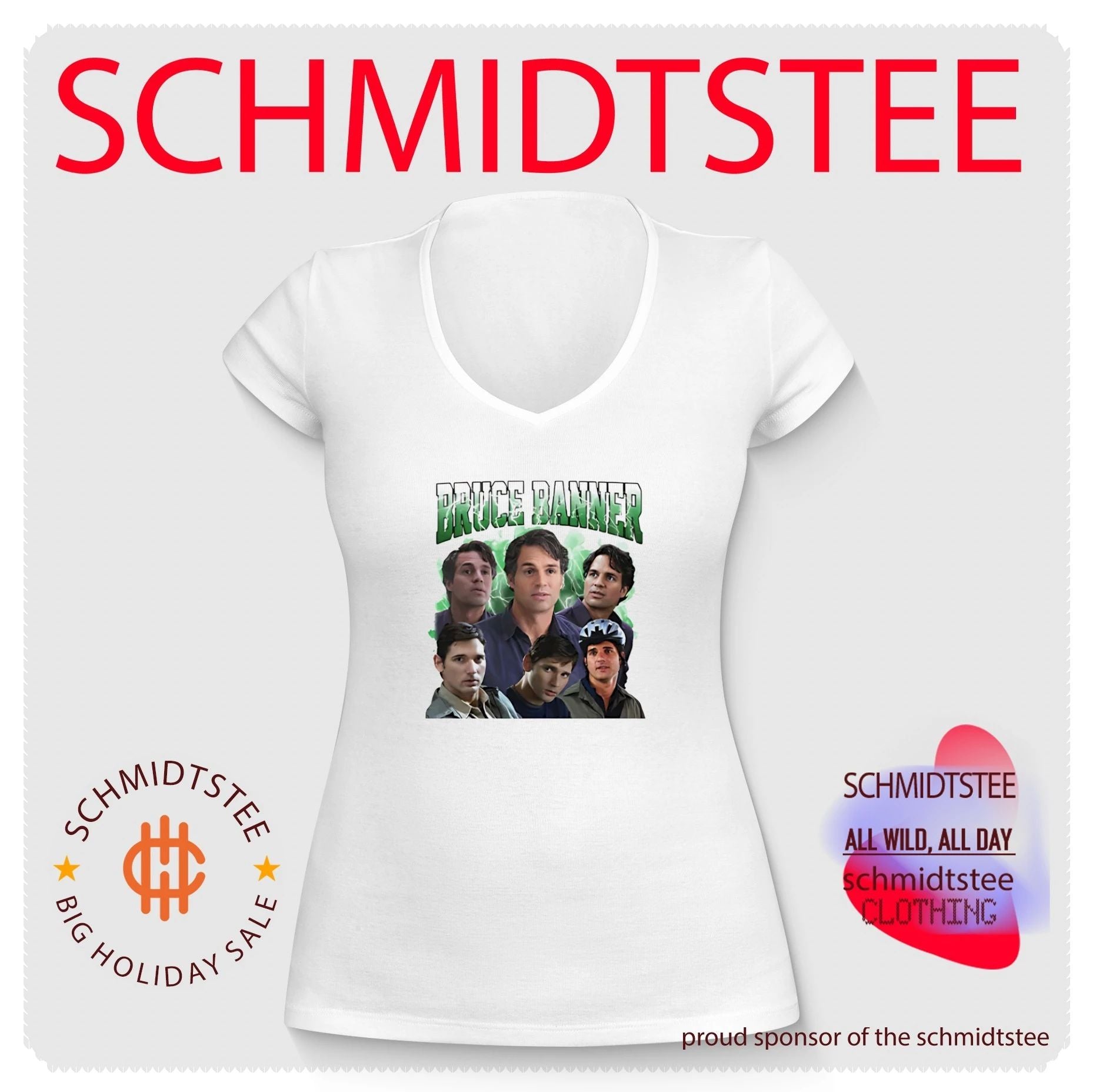 Bruce Banner picture collage shirt