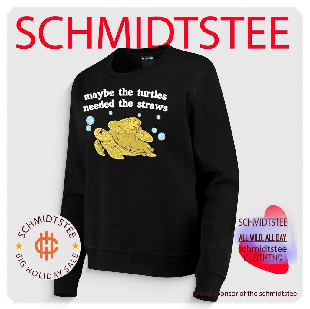 Maybe the turtles needed the straws illustration shirt
