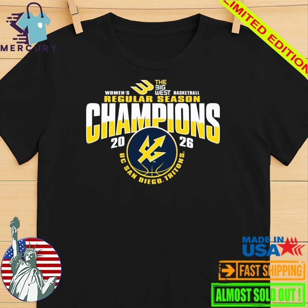 UC San Diego Tritons Women’s Basketball 2026 Big West Regular Season Champions Shirt