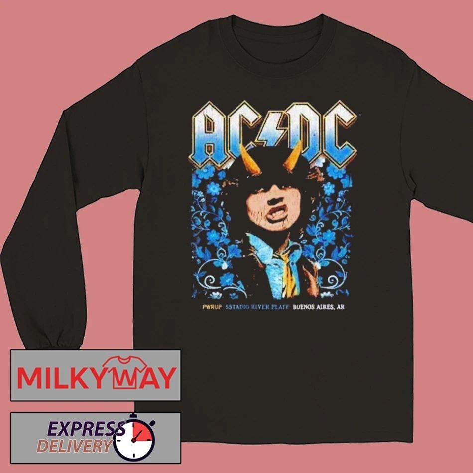 ACDC Power Up Tour 2026 Argentina Venue Tee At Estadio River Plate Buenos Aires On March 23 27 31 2026 shirt