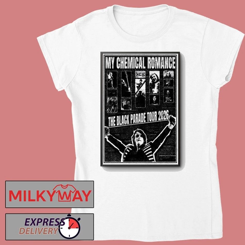 Poster My Chemical Romance The Black Parade 2026 Tour shirt