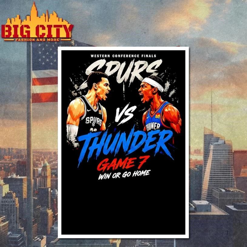 Thunder vs Spurs Face Off NBA Playoffs 2026 Shirt
