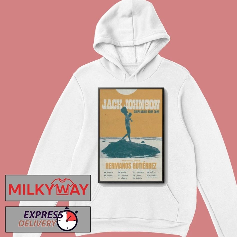 Jack Johnson Surfilmusic Tour 2026 Poster shirt