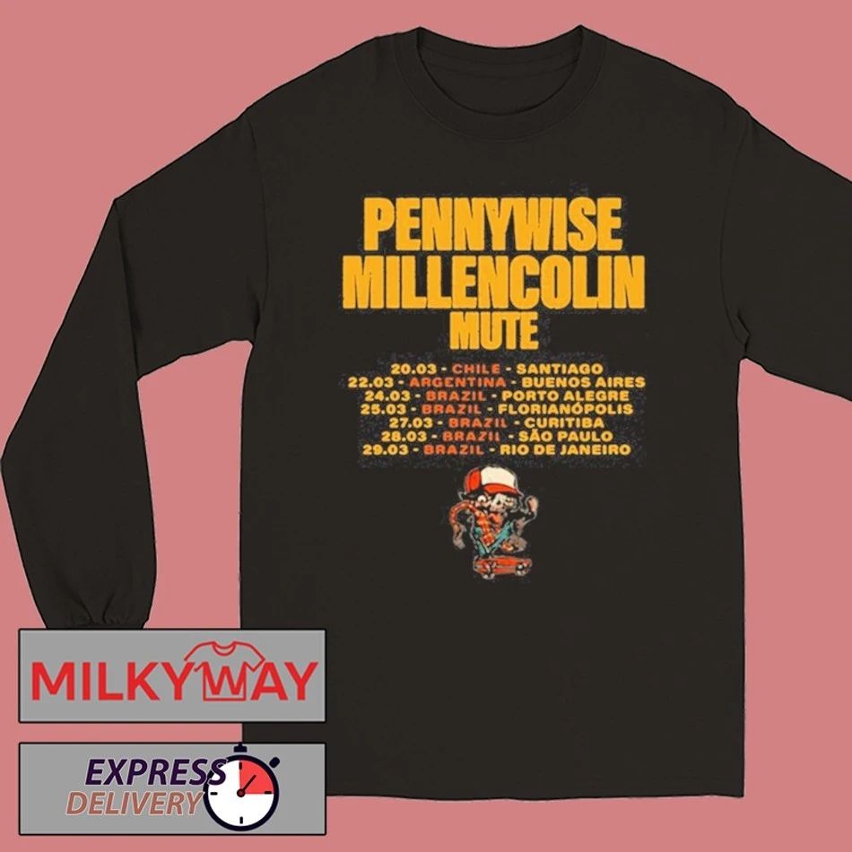 2026 We Are One Tour Pennywise Millencolin Mute Mar shirt