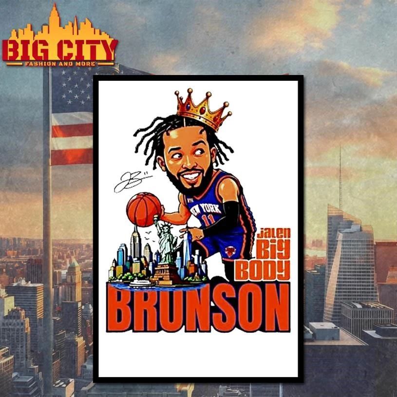 Jalen Brunson New York Knicks Nba 2026 Big Body King Signature Shirt