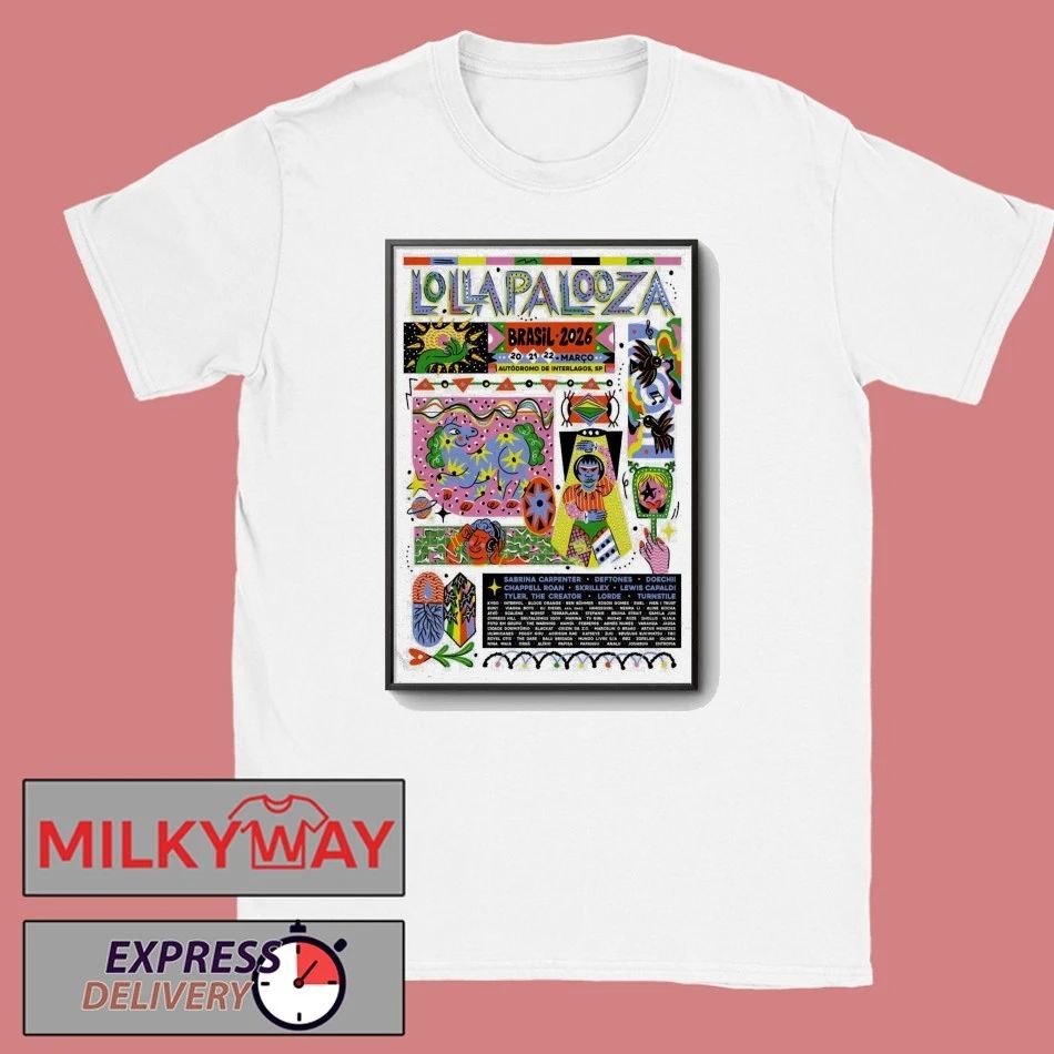 Lollapalooza Brasil 3 20-3 22 2026 Autódromo De Interlagos São Paulo Brazil Poster shirt