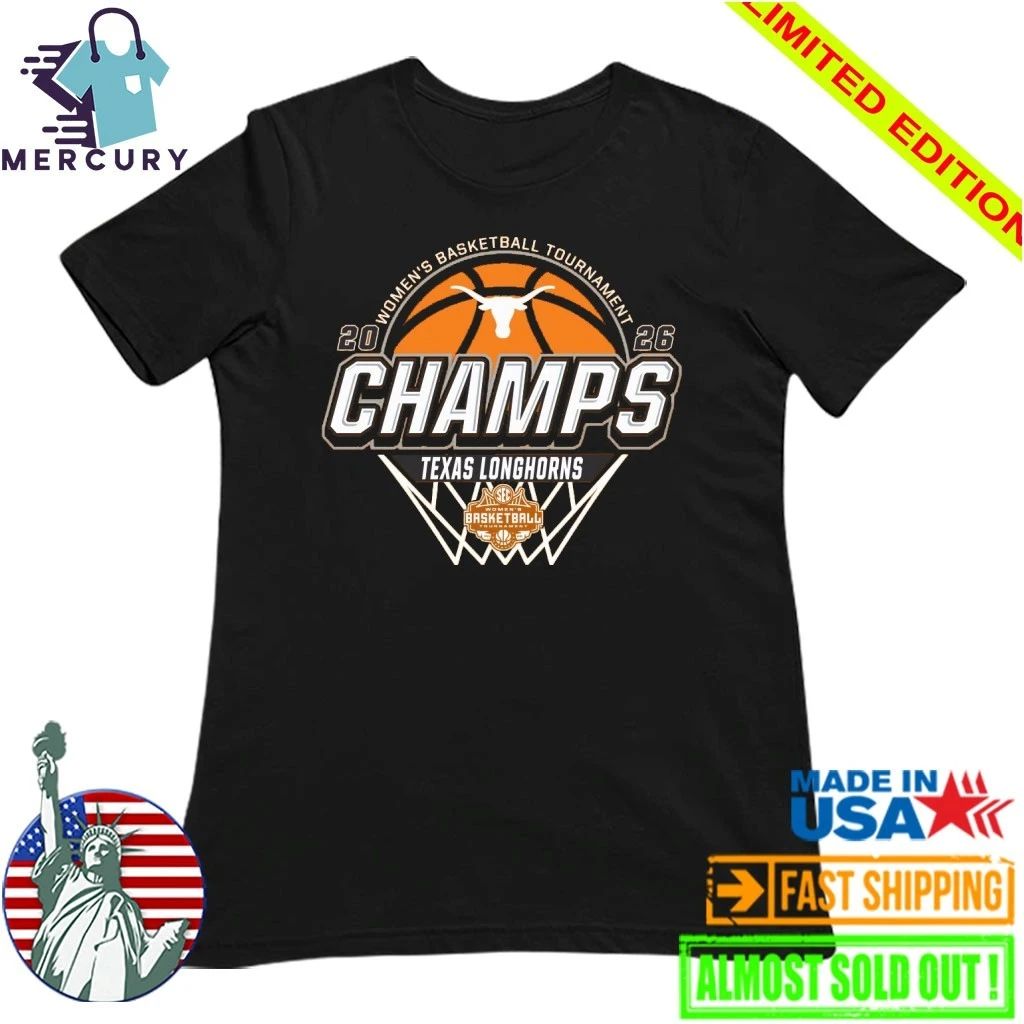Texas Longhorns 2026 SEC Women’s Basketball Tournament Champions Shirt