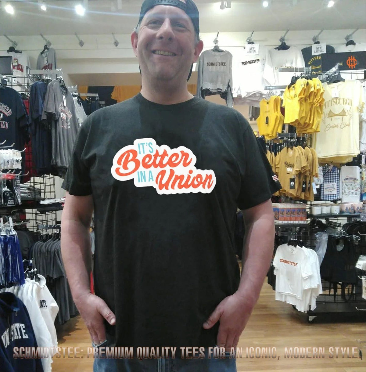 David Crowley With It’s Better In A Union shirt