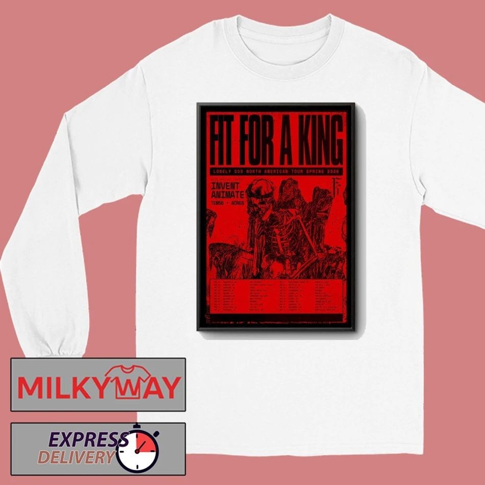 Fit For A King Lonely God North American Spring 2026 Tour Poster shirt