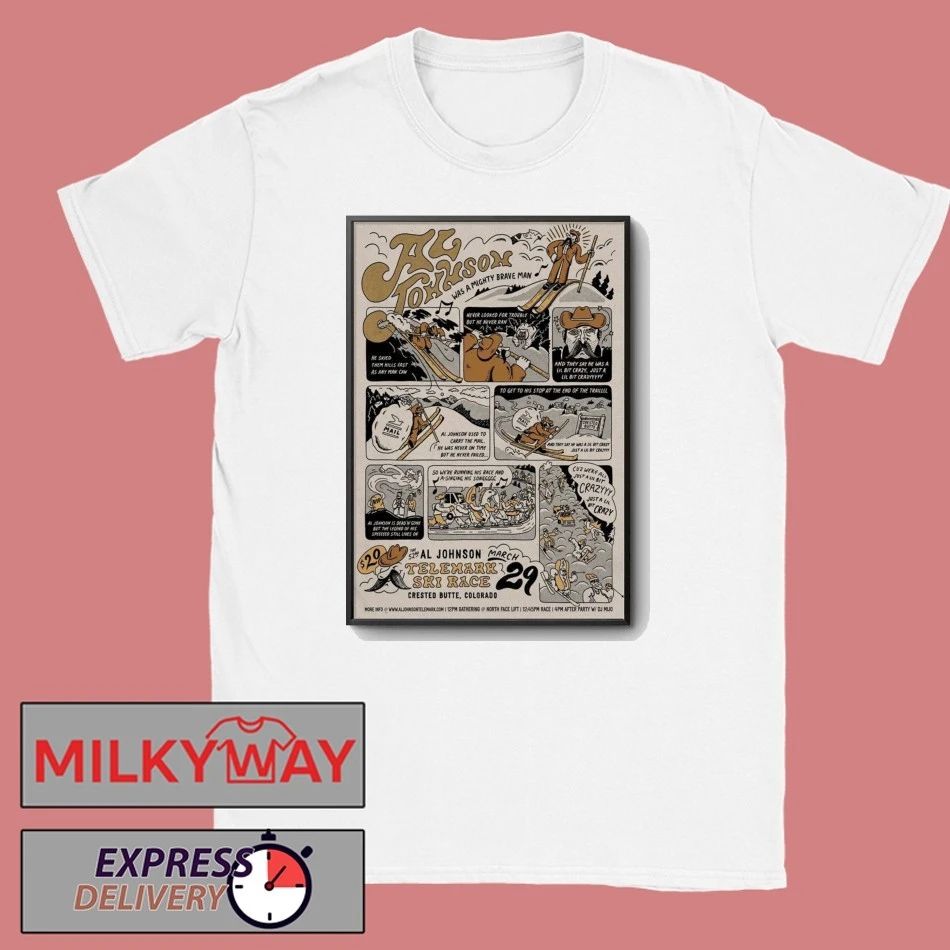 AL Johnson Telemark Race Mar 29 2026 Poster Crested Butte CO shirt