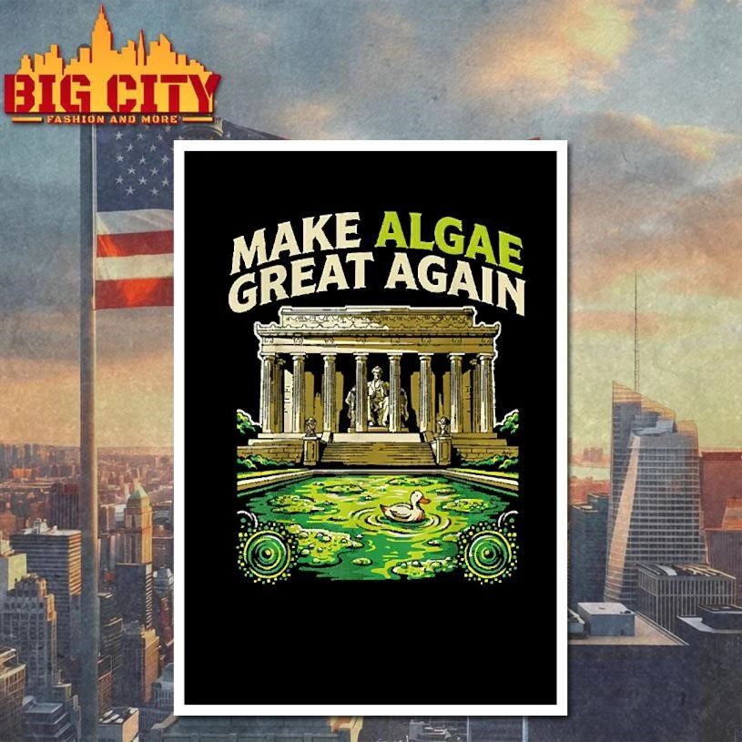 Make Algae Great Again Funny Political Satire T-Shirt
