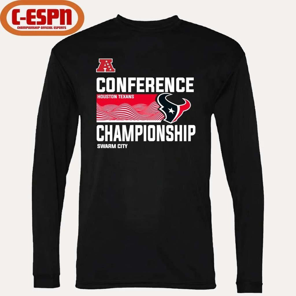 Houston Texans 2025-26 AFC Conference Championship Swarm City T-Shirt