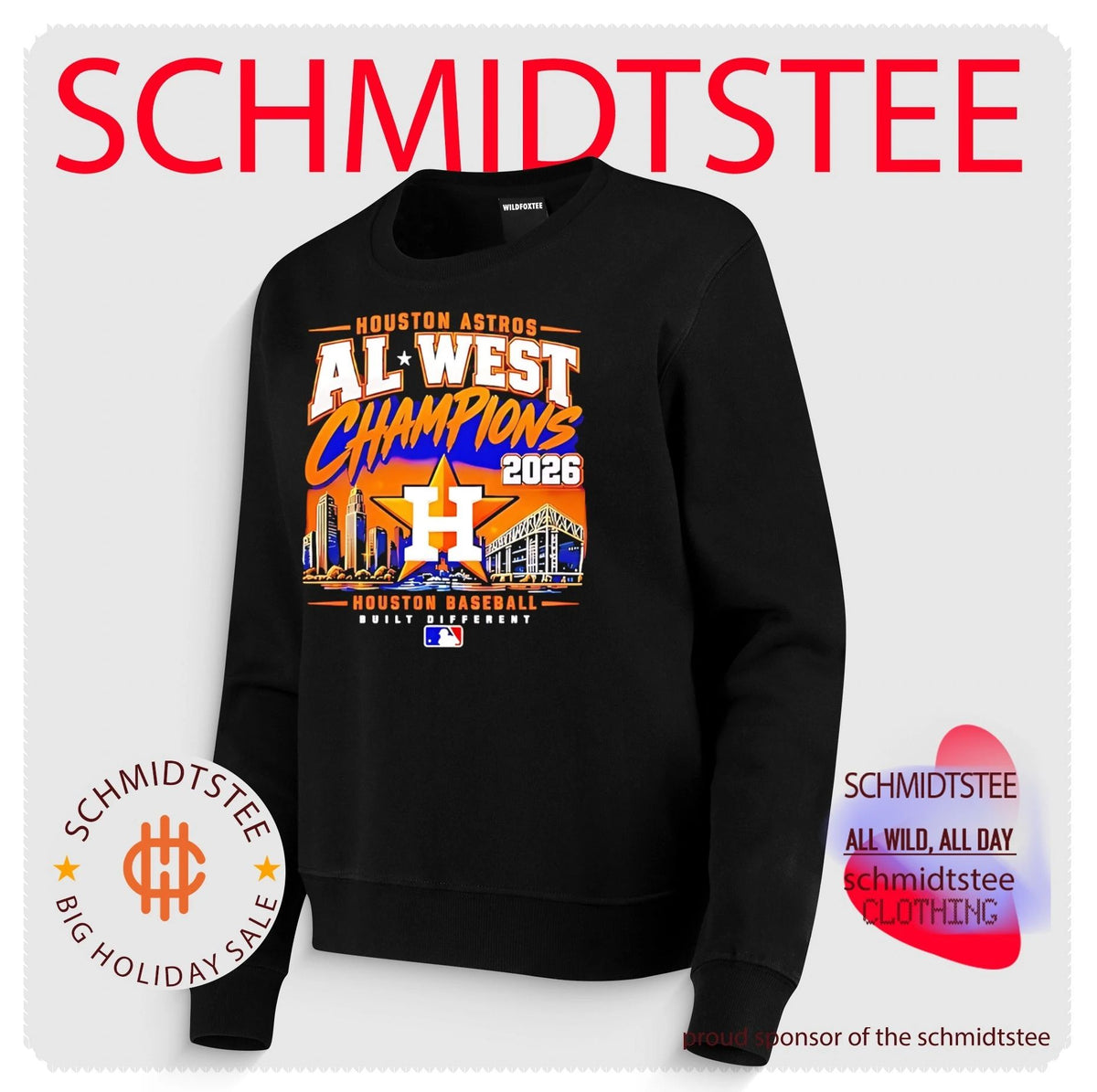 Houston Astros 2026 AL West Champions Houston Baseball Built Different shirt