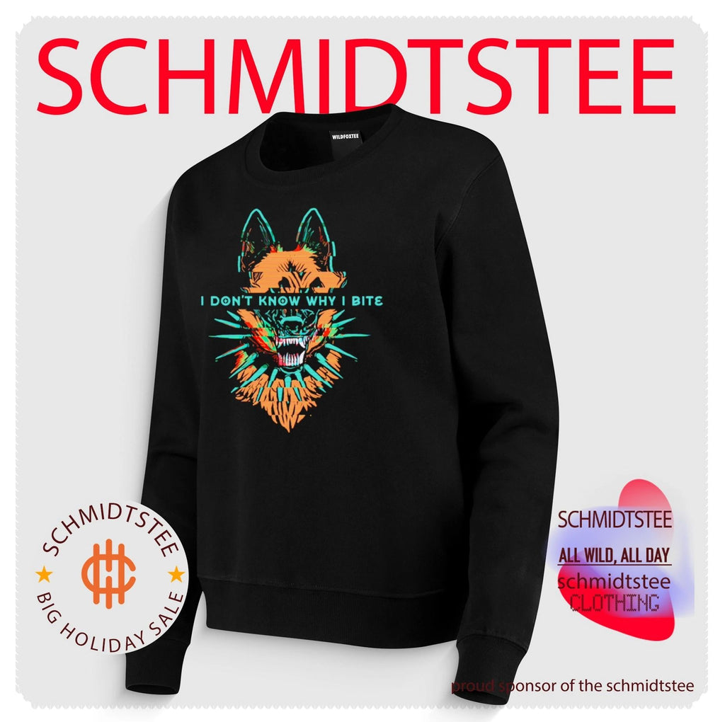 I Don’t Know Why I Bite Glitch Wolf shirt
