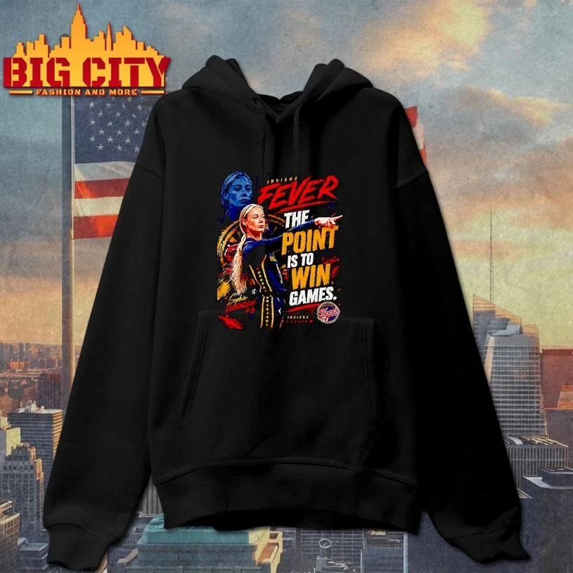 Sophie Cunningham Indiana Fever the point is to win games portrait T Shirt