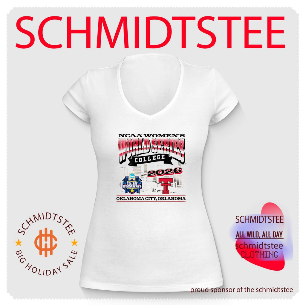 Texas Tech Softball 2026 Women’s College World Series skyline shirt