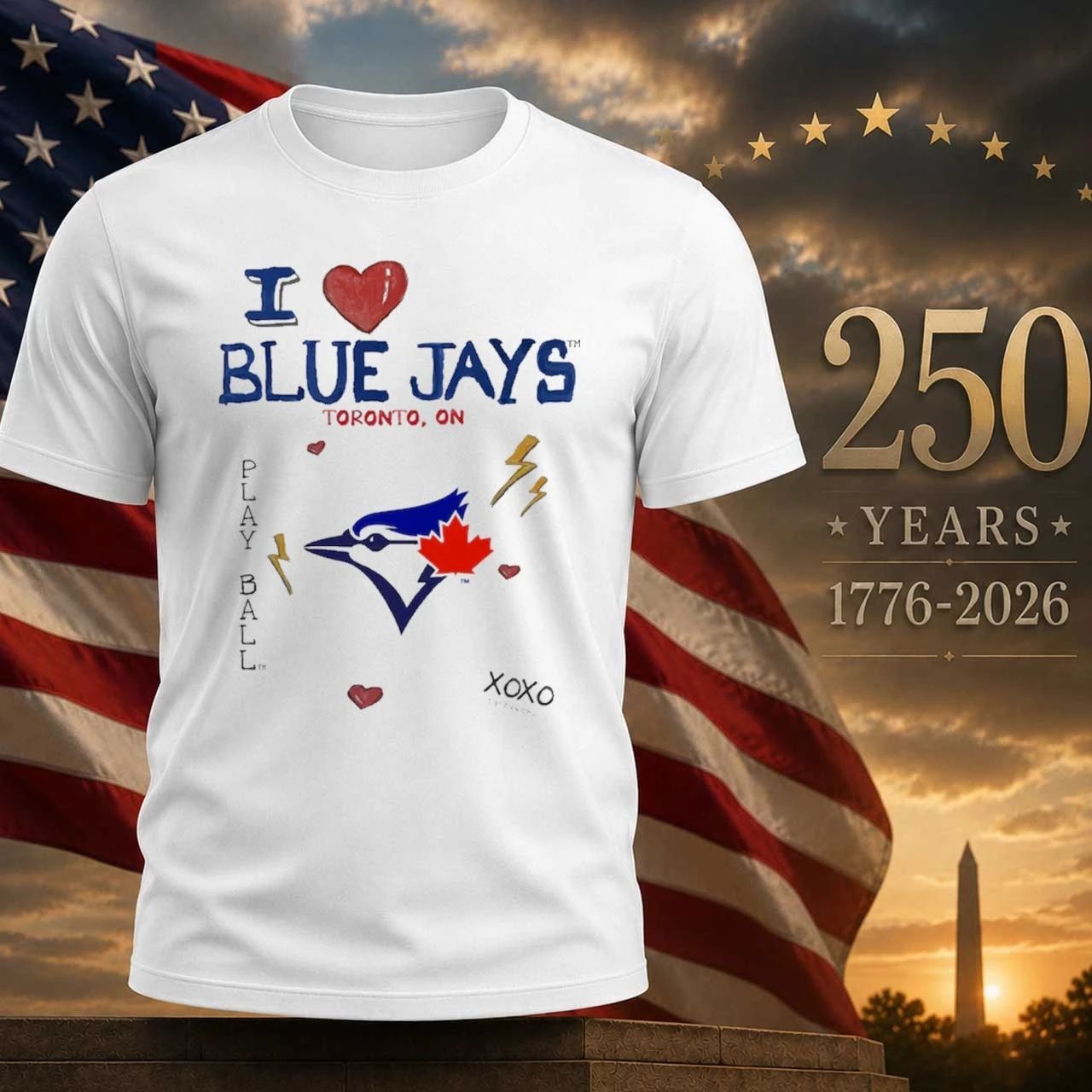 Toronto Blue Jays Tiny Turnip Toddler I Heart Shirt