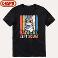 Cat Radical Left Scum Vintage T-Shirt