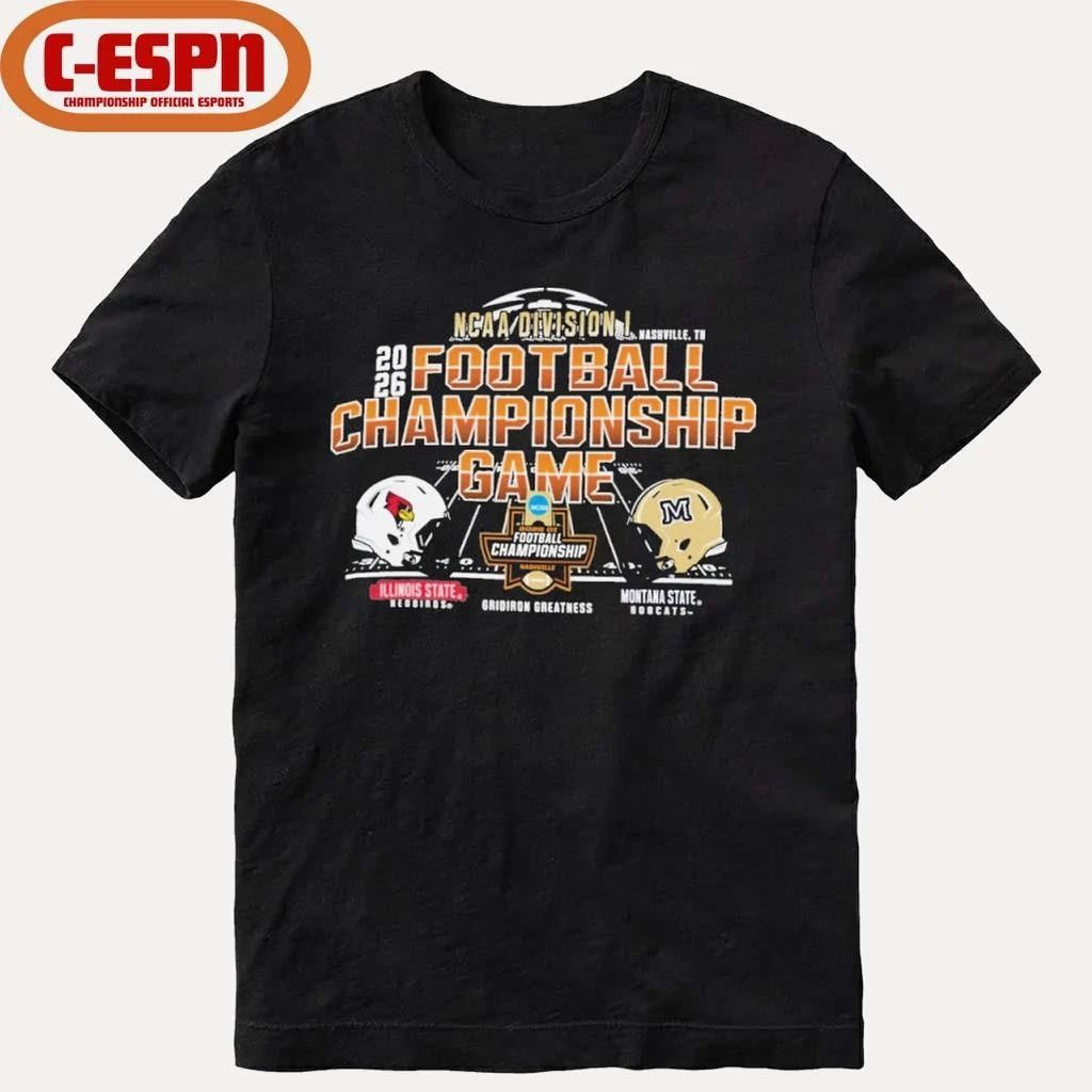 Nashville, TN 2026 NCAA DI Football Championship Game Illinois State Vs Montana State Matchup Shirt