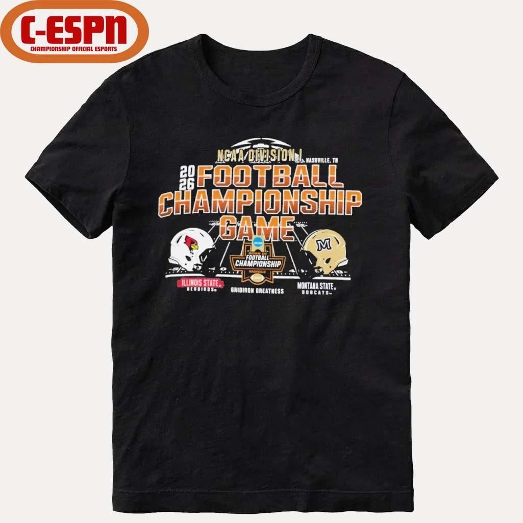 Nashville, TN 2026 NCAA DI Football Championship Game Illinois State Vs Montana State Matchup Shirt