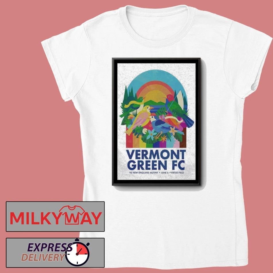 TOUR Jun 6 2026 Vermont Green FC vs. New England Mutiny Poster Virtue Field shirt