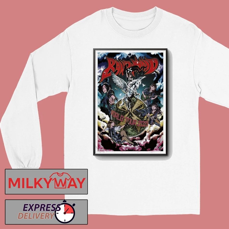 Band-Maid World Tour 2026 Comic Artwork Poster shirt