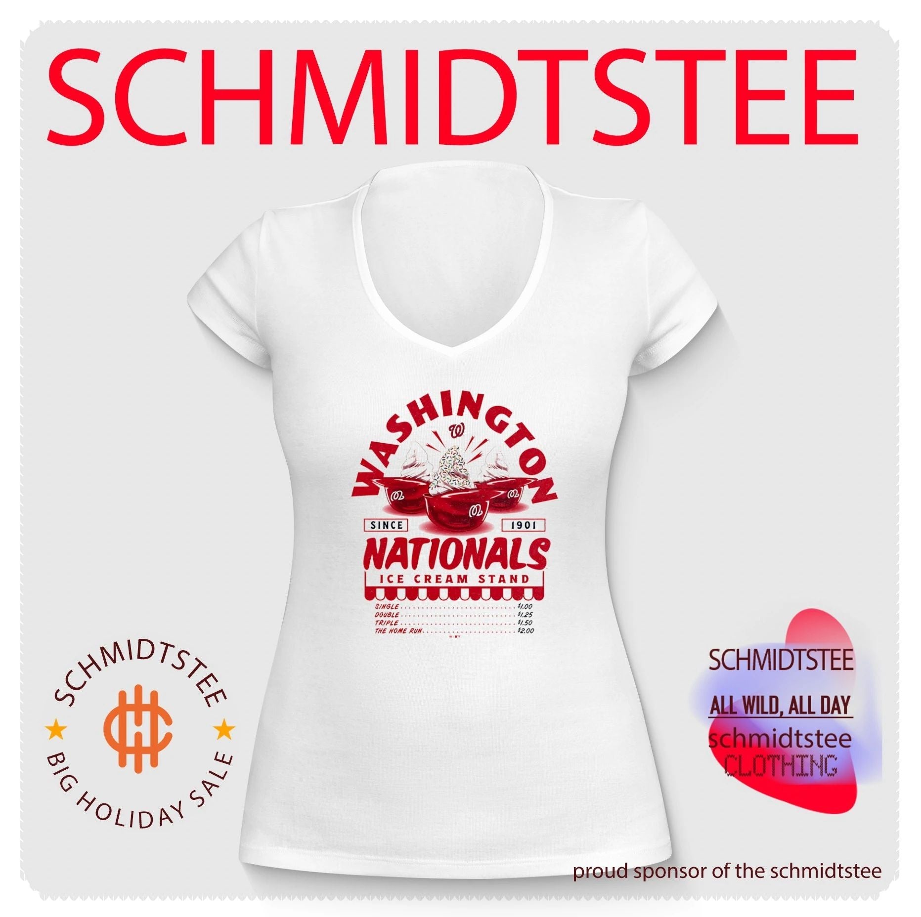 Washington Nationals Ice Cream Stand shirt