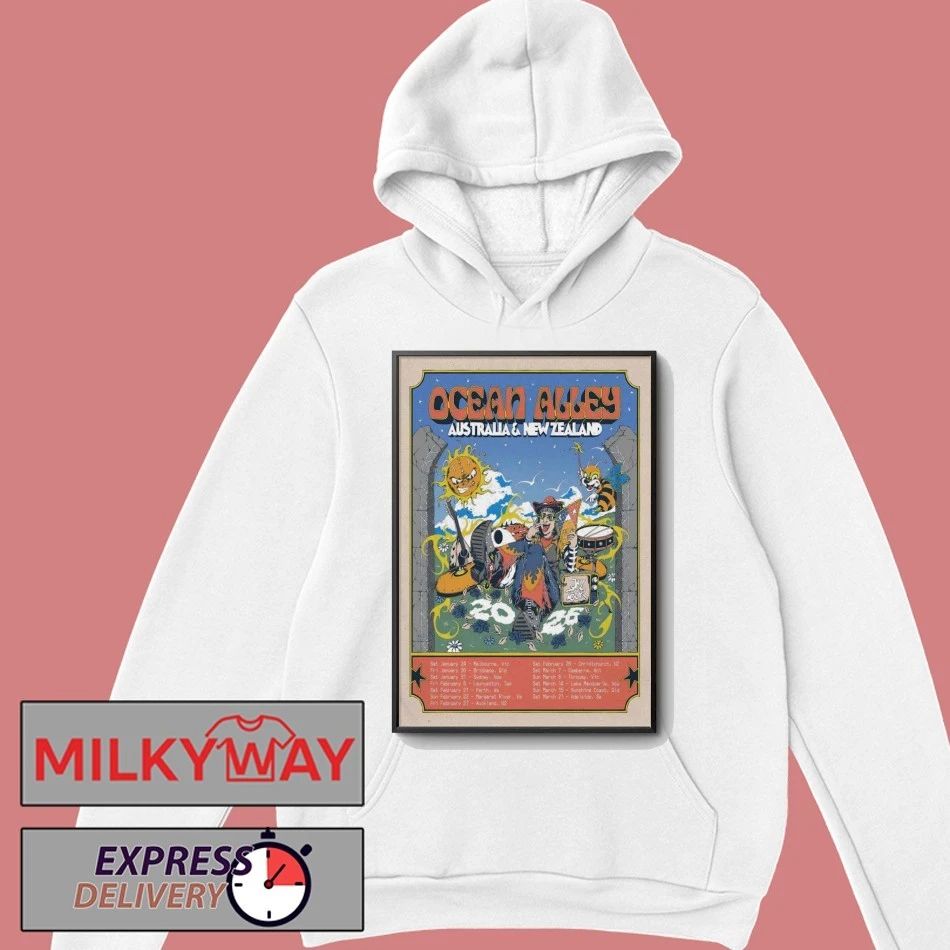Ocean Alley AUS And NZ Tour 2026 Poster shirt