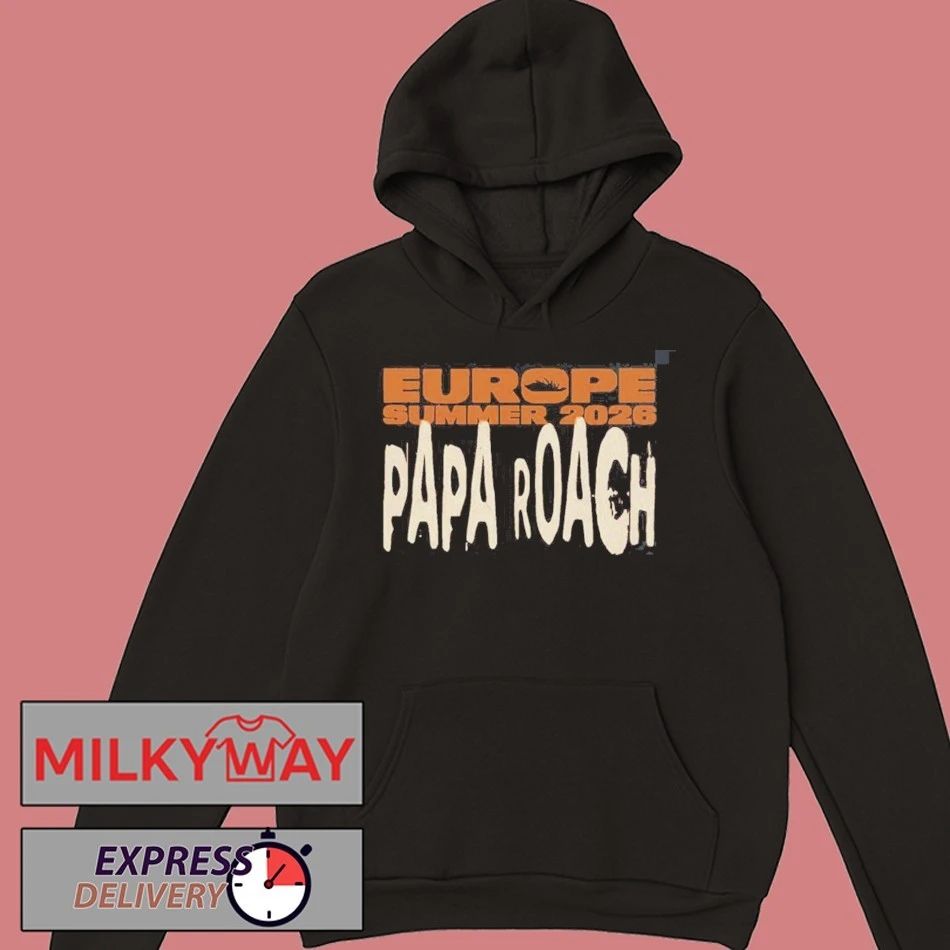 Papa Roach Europe Summer 2026 Tour Schedule Dates Two Sided T-Shirt