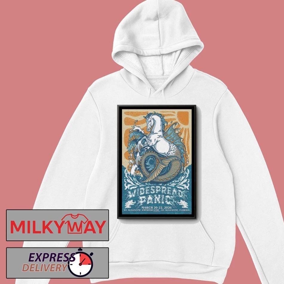 Widespread Panic Concert Tour in Saint Augustine, FL 03 20-22 2026 Poster shirt