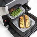 Square Reusable Nonstick Silicone 7.5″ Air Fryer Liner – Set of 2