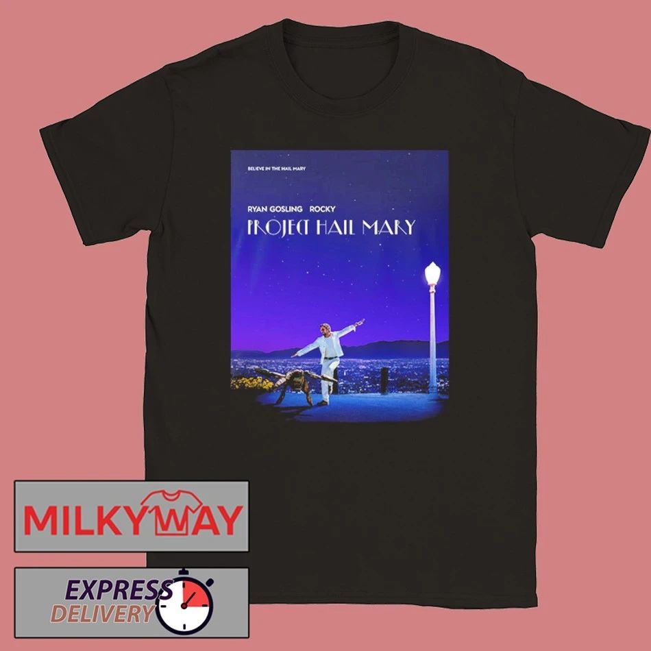 Project Hail Mary Inspired Poster La La Land Ryan Gosling Rocky shirt