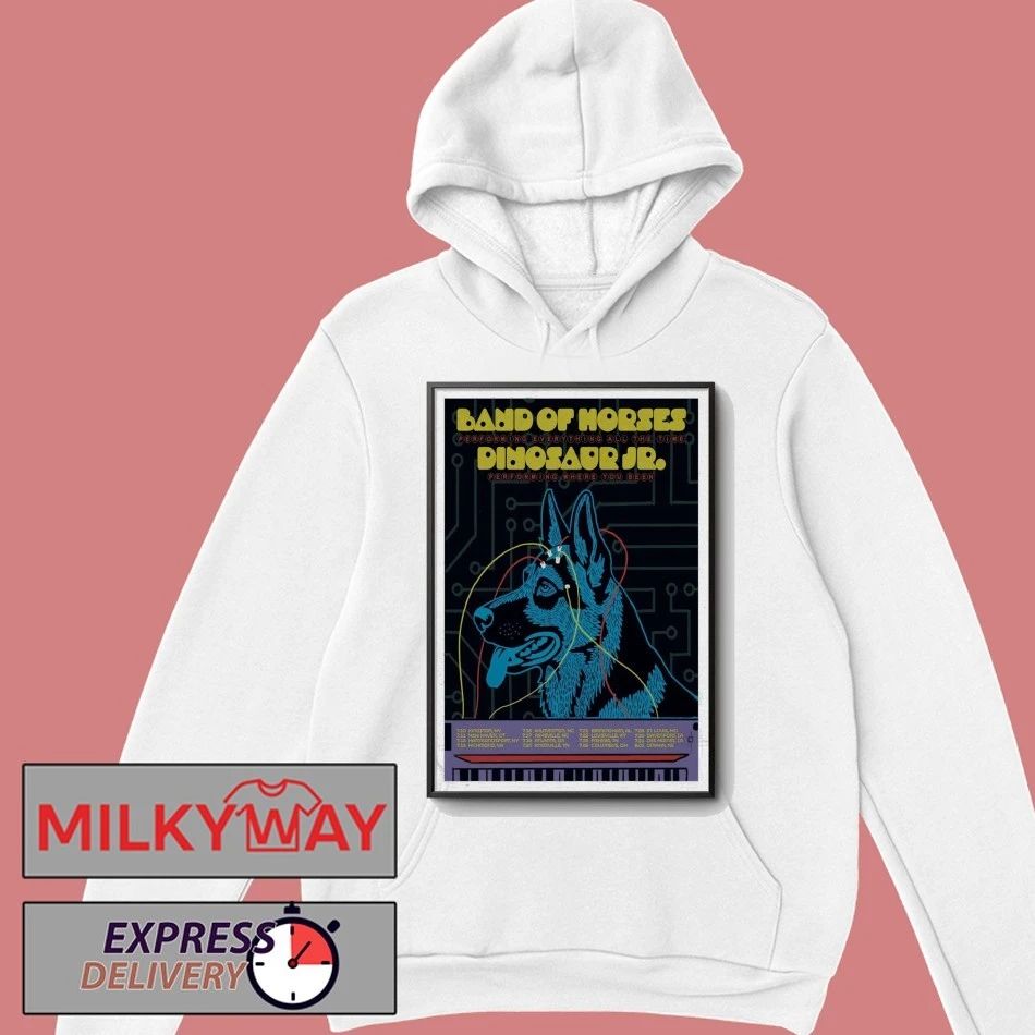 Dinosaur Jr. and Band of Horses Tour July 2026 Poster shirt