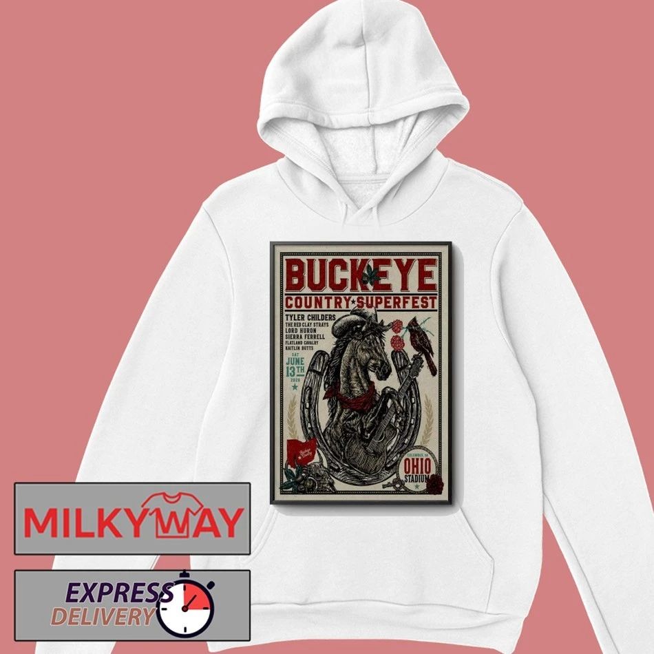 June 13 2026 Buckeye Country Superfest Concert Ohio Stadium Columbus, OH Poster shirt