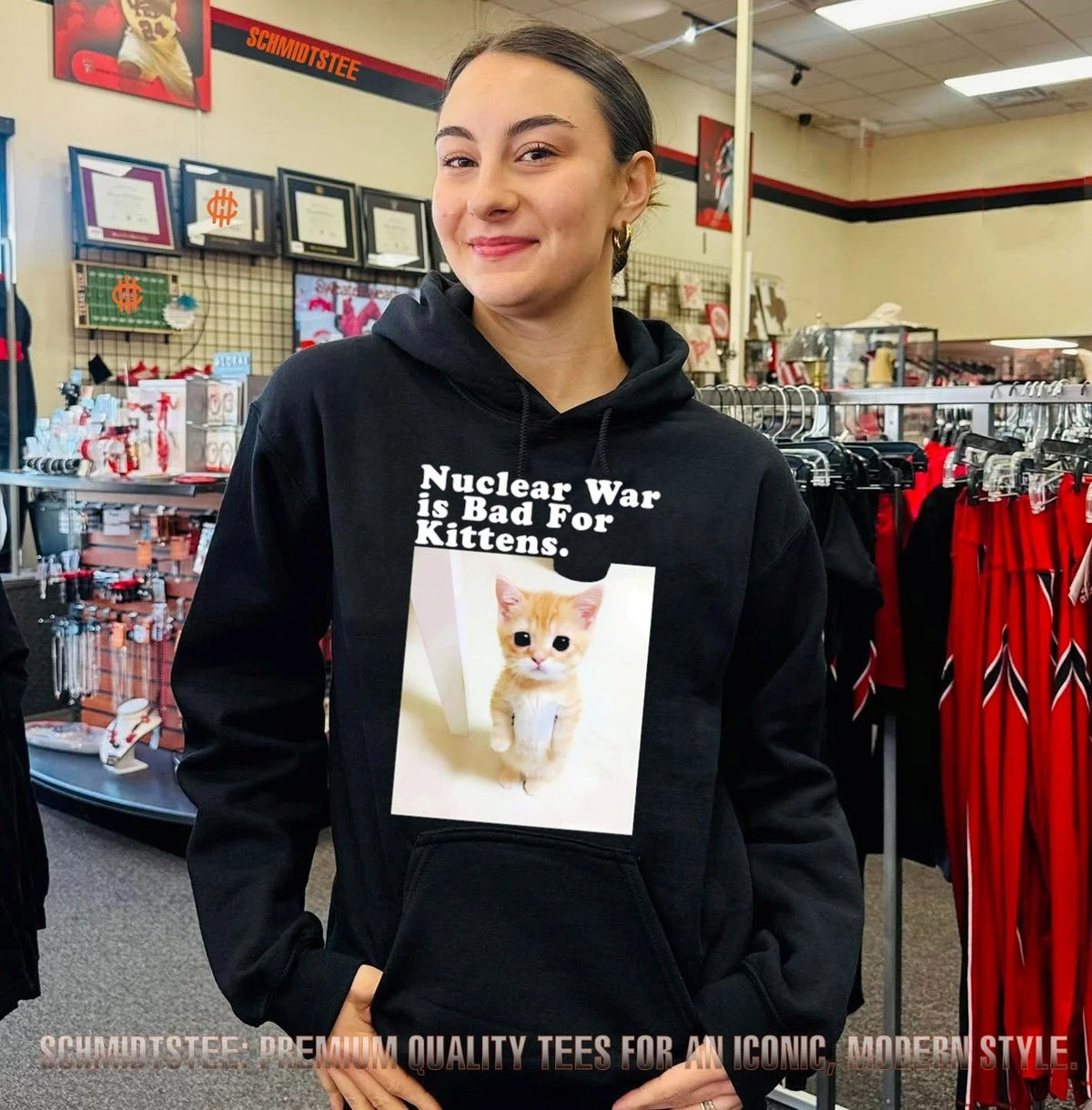 Cat nuclear war is bad for kittens shirt