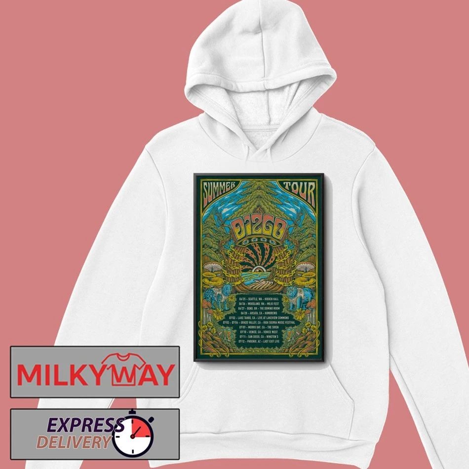 Poster DIZGO Summer 2026 Tour shirt