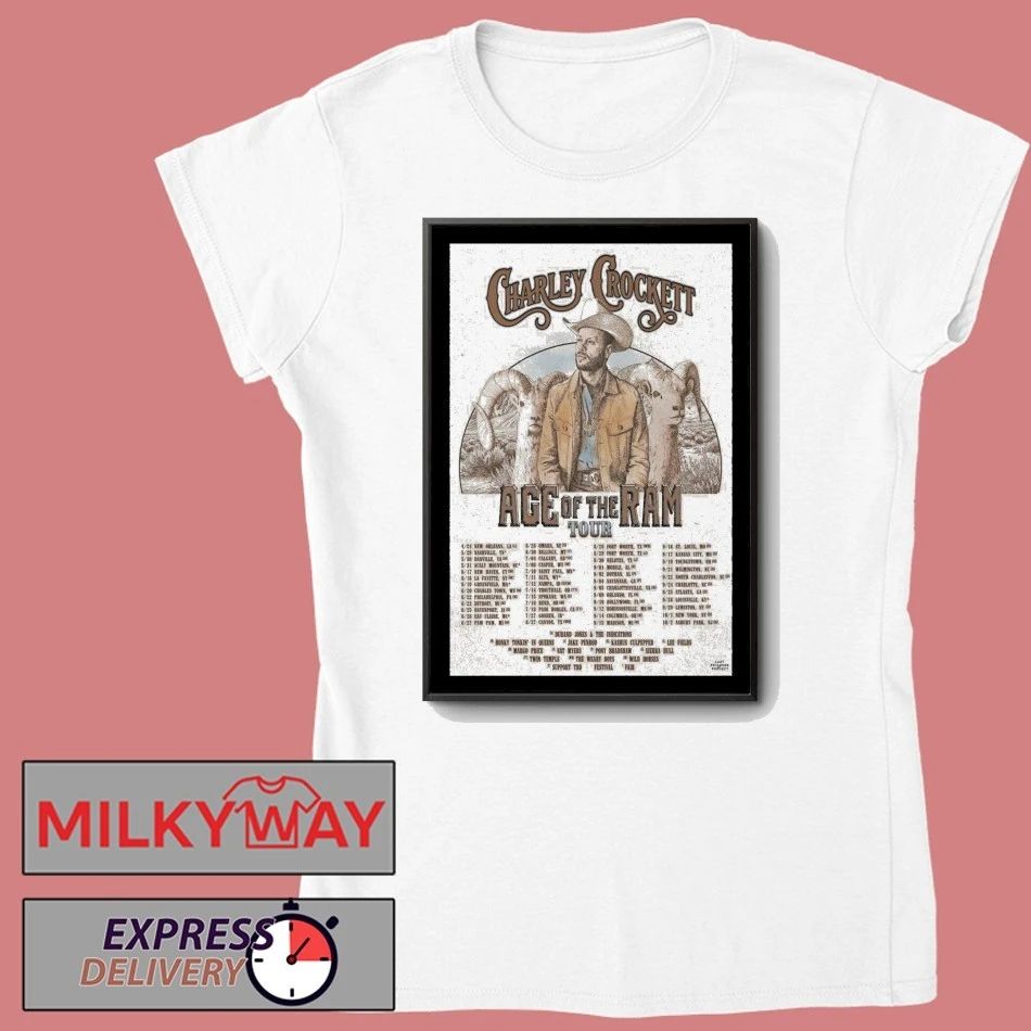 Charley Crockett Age Of The Ram Tour Poster shirt
