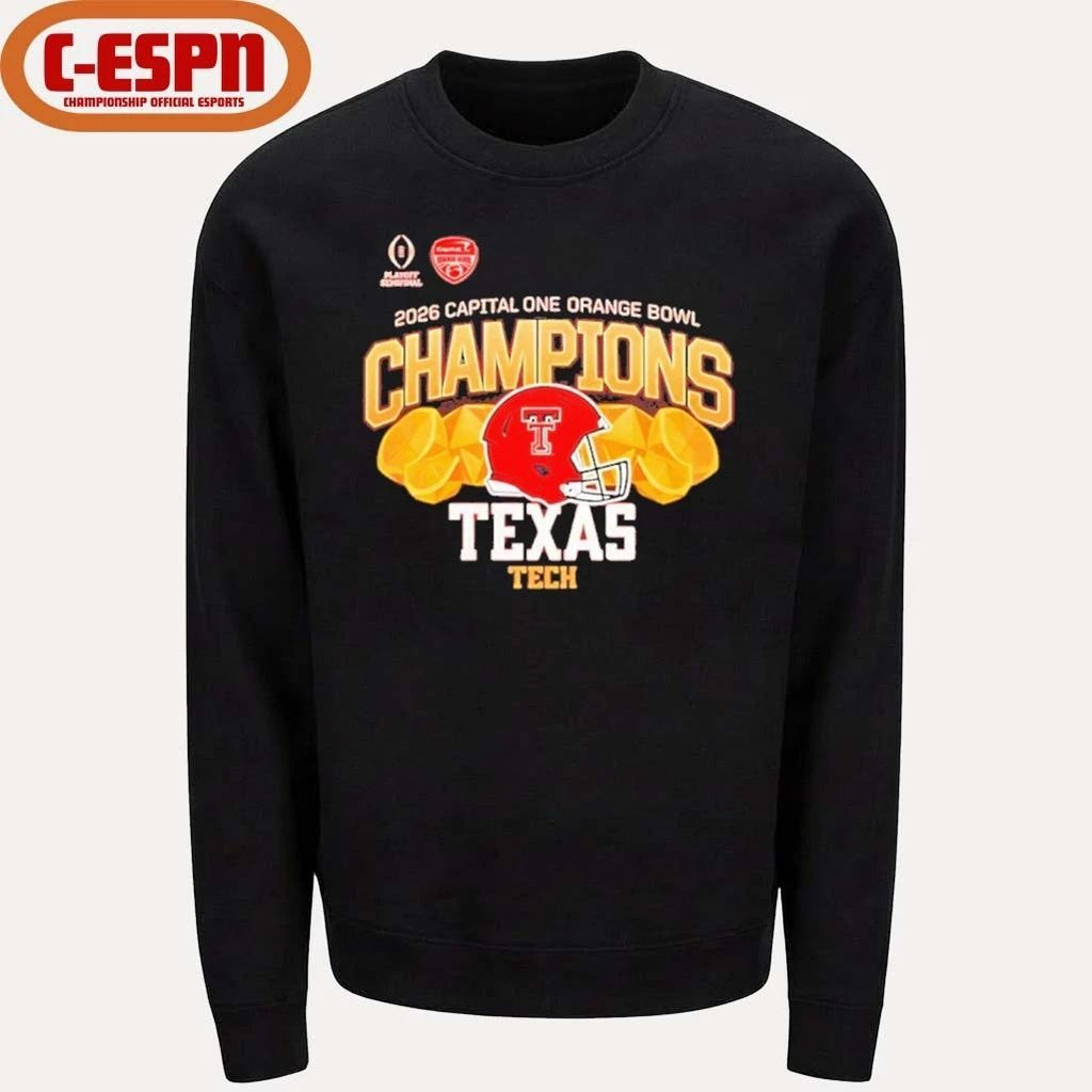 Texas Tech Red Raiders 2026 CFP Orange Bowl Champions shirt
