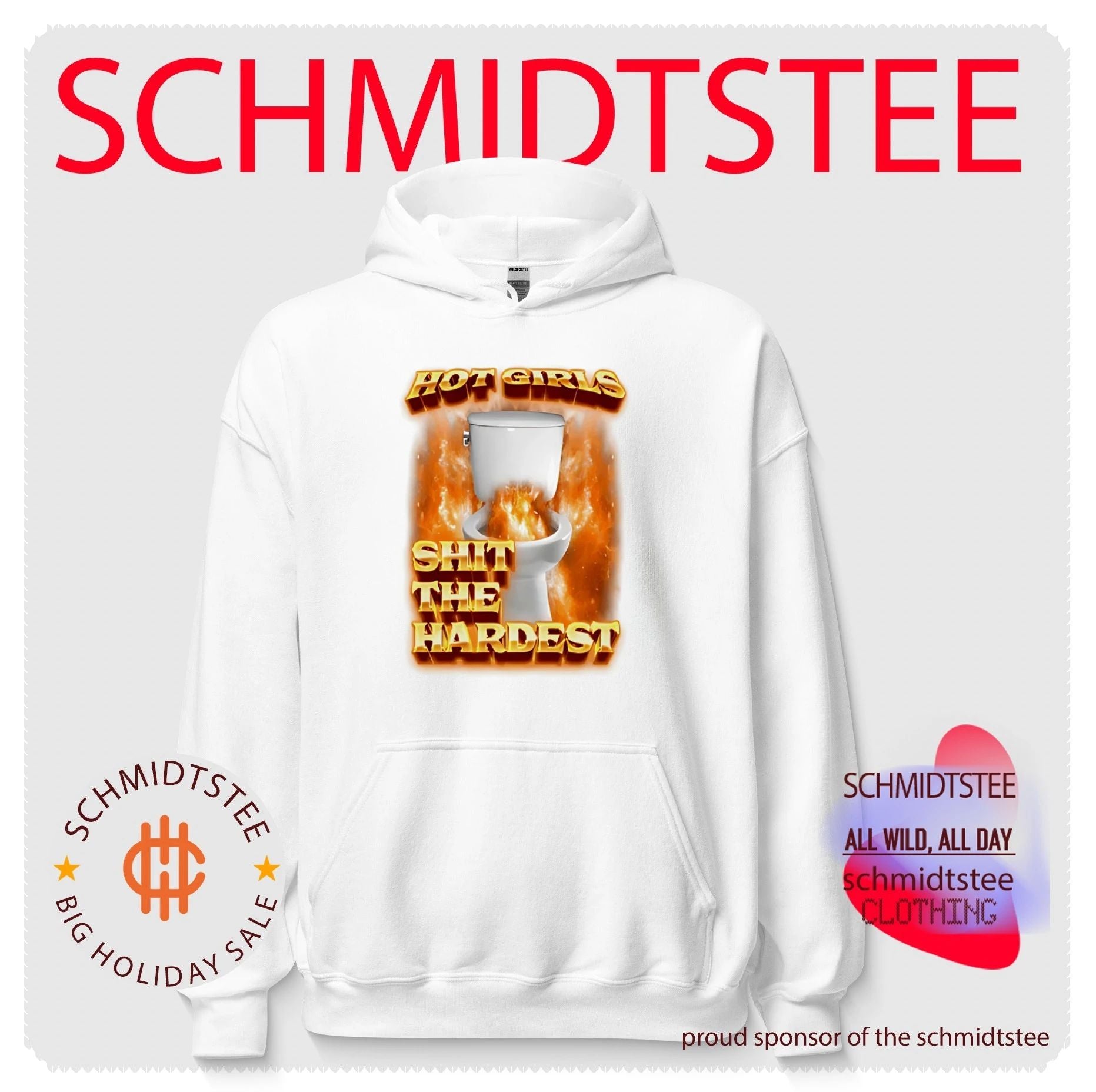 girls shit the hardest flaming toilet graphic shirt